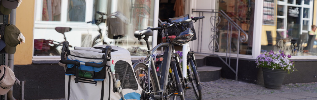 Cykler i Sæby gågade