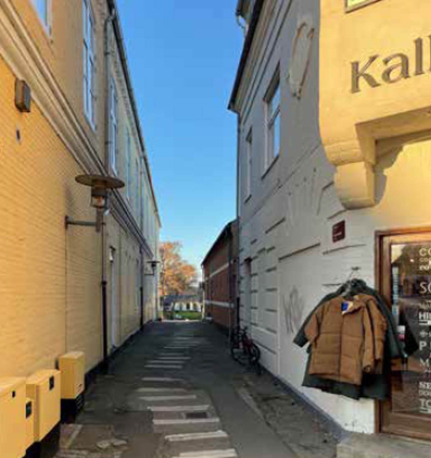 Passage mellem Vestergade og Flagemusepladsen