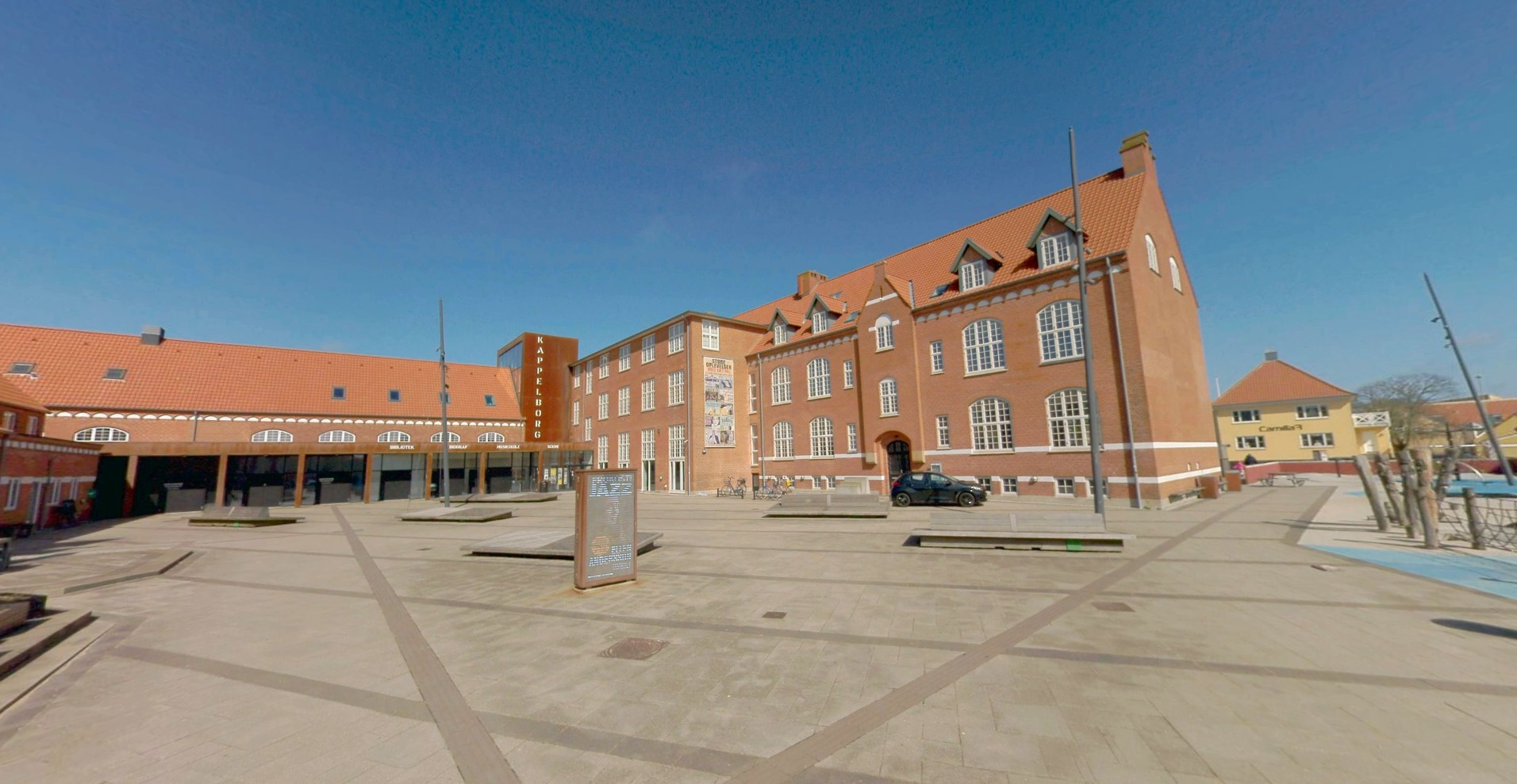Kulturhus Kappelborg i Skagen set udefra.