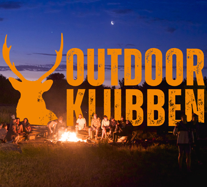 Outdoor klubben med bålhygge